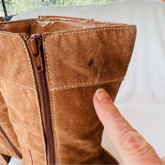 CLEARANCE 1990’s Somethin' else from Sketchers Platform Suede Zip Up Boots SZ 11 - Picture 12 of 14